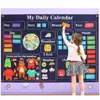 Venda Direta da Fábrica Crianças Educação Infantil DIY Bolsa Tabuleiro de Feltro Estereoscópico Tabuleiro de Histórias Tabuleiro de Aprendizagem Impressão Dinossauros Animais