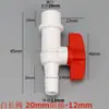 Válvula de Bola Pagoda de PVC Válvula de Manguera de Plástico Adaptador Reductor de Aireación Oxigenación Interruptor de Tubería de Agua Válvula Reguladora de Aireación