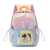 Mochila de Jardín de Infancia Impresión Clase Media Clase Grande Bebé Mochila Pequeña Bloques de Color Patchwork Unisex Doble Correa para el Hombro Protección de la Columna Vertebral Reducción de Carga