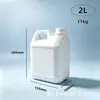 Cubo de Plástico HDPE, Blanco, Engrosado, con Tapa, Portátil, para Reactivos Químicos, Dispensación de Líquidos, a Prueba de Fugas, para Detergente y Desinfectante