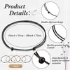 Colar de Couro Feminino Corda Gargantilha com Fivela, Colar de Corda Resistente com Nó Duplo, Corrente de Corda Ajustável, Joia Minimalista