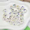 Dingyi Beads de Coração com Strass Transparente Beads Lua Fria Acrílico Eletrodepositado de Alto Brilho Contas Soltas Contas de Fio Acessórios para Joias