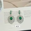 Brincos de Zircônia Exquisitos Super Brilhantes Estilo Quente 2025, Fashionáveis Elegantes, Bonitos, de Alto Padrão, Únicos, Bonitos e Doces para Mulheres