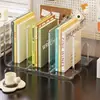 Soporte de Escritorio para Libros Acrílico Transparente Estante de Almacenamiento para Libros de Texto Estudiante Escritorio Estante Organizador de Almacenamiento de Archivos