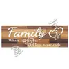 Direto da Fábrica Transfronteiriço Decoração Criativa Placas de Madeira Penduradas Pingentes de Madeira Família Amizade Placas de Boas-Vindas Etiqueta Pendurável