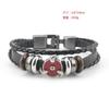 Animação Envolvendo Ataque Sombra de Fogo Gigante One Piece Feito Pulseira Multicamadas Correspondente Pulseira de Couro Vaca Acessórios Decorativos