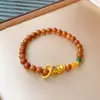 Pulsera de Cuentas de Fluorita Cristalina y Circonita Moda Lujo Ligero Pulsera de Gama Alta Temperamento de Nicho Joyería Versátil Venta al por Mayor