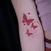 Pegatinas de Tatuaje Estilo Ins Frescas y Simples de Nuevo Estilo Transfronterizas Hermosas Retro Personalizadas Corazón Mariposa
