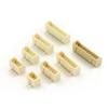 Producción de 1,25 conectores mm2345678P en línea, pin curvo horizontal, pin beige, terminal de soporte, conector de cobre