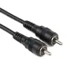 En stock al por mayor cable de alimentación RCA macho a macho 22AWG * 2c longitud 19cm cable de alimentación de PVC cable de parche de video