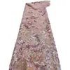 Tela de Bordado de Malla con Lentejuelas y Tubo de Perlas del Fabricante en Stock, Tela para Vestido de Baile de Escenario, Disponible en Múltiples Colores