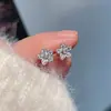 Novos Brincos de Alto Padrão Estilo Coreano e Japonês de Cao Shi, Brincos Frescos de Zircônia, Brincos de Moda Simples Estilo Ins Floral