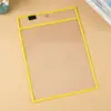 En stock: Bolsas transparentes de PVC tamaño 25.5*36, carpetas rojas de calco para uso estudiantil y de borrado en seco, disponibles en 10 colores, bolsas PET de borrado en seco