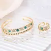 Europa y Estados Unidos retro imitación de diamante concha pulsera personalidad tendencia moda micro incrustación circonita pulsera venta al por mayor