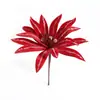 Flores de Navidad nuevas, arreglos florales artificiales, flores secas para decoración de ambiente festivo, adornos de flores eternas estilo europeo, decoraciones para árbol de Navidad