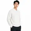 Camisa Polo de Punto Vertical de Hilo Grueso Estilo Old Money para Hombre Suéter de Cuello de Solapa de Alta Gama Ropa Casual de Hombre Otoño Invierno Top de Manga Larga