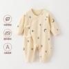 Roupa de Bebê Recém-Nascido Primavera e Outono Borboleta Roupão com Cadarço de Manga Longa Para Todas as Estações Outono e Inverno Roupa de Baixo Roupa Íntima de Bebê 100% Algodão Macacão