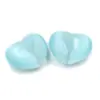 Ojo de gato Piedra adornos de gran amor hechos a medida color piedras semipreciosas adornos de corazón de melocotón artesanía manillares cuentas sueltas en forma de corazón
