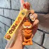 Llavero Lindo de Garfield de Dibujos Animados Llavero de Pareja Accesorios Colgantes para Mochila Llavero de Coche Regalo