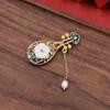 Broche de aleación nuevo de alta gama para mujer, venta al por mayor, broche de alta gama para abrigo, traje, ramillete de alta gama que combina con todo.