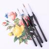 Pincel de Detalle Pelo de Lobo Pluma de Gancho para Línea 9 Piezas 11 Piezas Negro Brillante Mango Triangular Set de Pinceles para Trazo