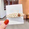 Lindo Pasador de Oso de Dibujos Animados para Mujer Celebridad de Internet Dulce Femenino Elegante Pasador Estéreo Pinza de Pico de Pato Estilo Coreano Accesorios para el Cabello Simples