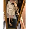 Elegante y chic cárdigan de punto estilo francés con ribete de encaje, con un diseño juvenil, lazo en forma de corazón y detalles de amarre para mujer