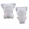 Molde de Resina Superficie de Espejo Molde de Cerdo de la Paz 3D Molde de Cerdo Muñeco DIY Molde de Silicona Amapola