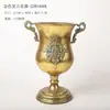 Vaso Clássico com Pé Alto Suporte para Flores Vaso de Flores Arte em Ferro Envelhecido Retrô Estilo Europeu Urna de Flores para Casamento Adereço para Fotos