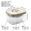 Conjunto de 5 Caixas Organizadoras de Geladeira Transfronteiriças, Caixas Organizadoras Empilháveis, Seguras para Micro-ondas, Recipientes Selados de Grande Capacidade para Cozinha Atacado