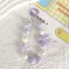 Nueva Cadena de Perlas Nido de Pájaro Hebilla para Teléfono Móvil Colgante Lazo Estrella de Cinco Puntas Decorativo Colgante para Equipaje Llave Hebilla Redonda