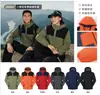 Ropa de Trabajo Impermeable con Bloques de Color para Trabajo en Grupo Cortavientos Chaqueta de Esquí Acolchada con Capucha Abrigo de Algodón Engrosado de Invierno Regalo Corporativo Ropa de Trabajo