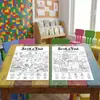Compra directa transfronteriza de 10 hojas/paquete de pósteres para colorear, pósteres divertidos de exploración de escenas para educación infantil, coloreado a mano