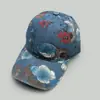 Gorra de Béisbol de Mezclilla con Estampado Floral para Mujer, Elegante, Casual, Moderna, para Exteriores, a la Moda, al por Mayor