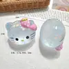 Acessórios de Resina Desenho Animado Cabeça de Gato Brilhante Piscante 3D Cola de Creme Acessórios de Cabelo DIY Chaveiro Materiais de Decoração para Sapatos