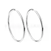 Pendientes de Aro Grande Lisos de Aleación de Titanio F136 Joyería para Piercings Corporales de Titanio G23 Clavos para Oreja Aros para Oreja Accesorios para Oreja Venta Caliente Transfronteriza