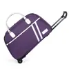 Bolsa de Viagem Feminina Grande Capacidade com Rodinhas Bolsa Portátil Estilo Coreano Viagem de Curta Distância Bagagem de Mão Leve Dobrável para Estudantes Homens