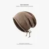 Gorro de Invierno para Maternidad 2025 Nuevo de Felpa con Protección para Orejas Tejido para Mujer Versión Coreana Lindo de Moda Versátil Adelgazante para la Cara Gorro Pequeño