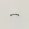 Popular europeo y americano uña de ceja uña de ceja de acero inoxidable doble cabeza dientes internos joyería para piercing corporal 2023 nuevo transfronterizo uña de labio uña de ceja