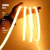 Tira de luz LED 220V impermeable autoadhesiva lineal ultrabrillante para ambiente de techo de sala de estar en casa tira de luz flexible COB colorida para exteriores