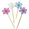 Toppers de Decoração de Natal, Toppers Criativos de Floco de Neve para Assar, Toppers de Bolo, Toppers de Comida para uma Festa dos Sonhos