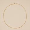 Collar Europeo y Americano Metálico Brillante para Mujer Cadena Desnuda de Acero de Titanio Simple Atmosférica Cadena de Clavícula Accesorios sin Colgante