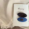 Nueva Pinza para el Cabello de Niños Oso Geométrico Cuadros Azules Pinza Lateral Pinza para el Flequillo