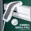Plumero electrostático para eliminar el polvo del hogar, artefacto de limpieza de polvo para huecos de techo y muebles, varilla telescópica, cabezal de plumero flexible