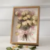 Marco de Fotos de Flor Seca Hueca DIY Mesa Mariposa Espécimen de Flor Preservada Ramo Hecho a Mano Día de San Valentín Marco de Fotos de Exhibición