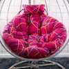 Cojín Grueso para Cesta Colgante, Cojín para Silla Colgante Tipo Nido de Pájaro de Ratán, Cojín Individual para Silla Colgante, Cojín Redondo para Mecedora Extraíble y Lavable