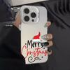Gorro navideño de marca de moda transfronteriza para funda de teléfono móvil Apple 16 color plata iPhone 13 Promax Trendy 15 resistente a caídas 14