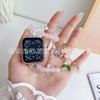 Para Apple Xiaomi 9ª Generación Reloj Apple watchS9 Generación Luciérnaga Dos Filas de Perlas Moda Correa de Reloj para Mujer