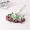 7 pequenas flores artificiais de rosa de neve, flores de seda, flores artificiais, plantas verdes, decoração de casa, materiais populares para decoração de fundo de fotos