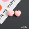 Materiais coloridos de cola em creme em formato de coração para DIY, acessórios de resina, acessórios de cabelo feitos à mão, fivelas de sapato, ímãs de geladeira e acessórios de decoração